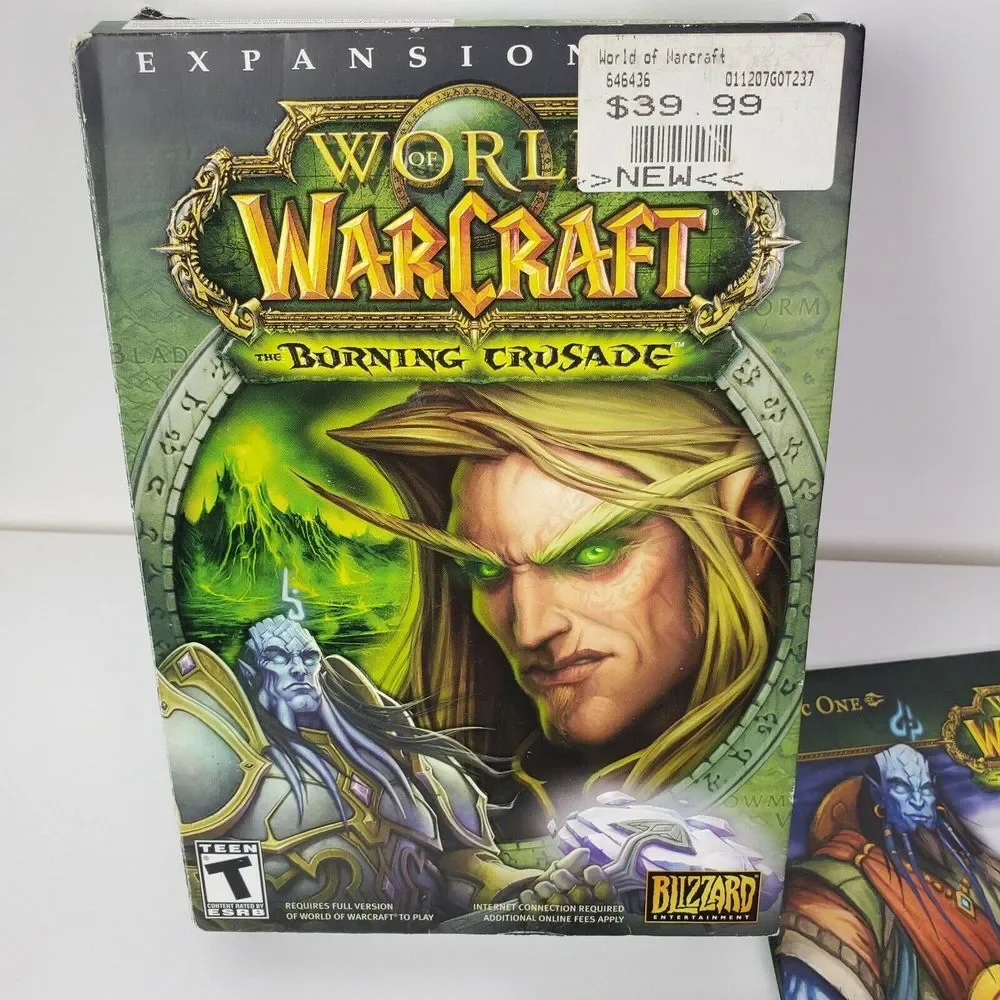 World of Warcraft The Burning Crusade Expansion Set‎ PC 4 CD-ROMs